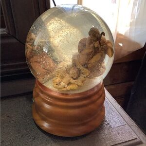 Nativity Scene Musical Snow Globe “oh holy night”